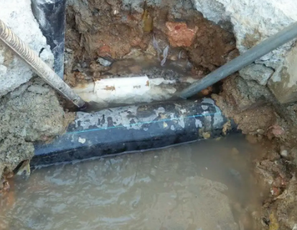 白河测漏水之水管漏水